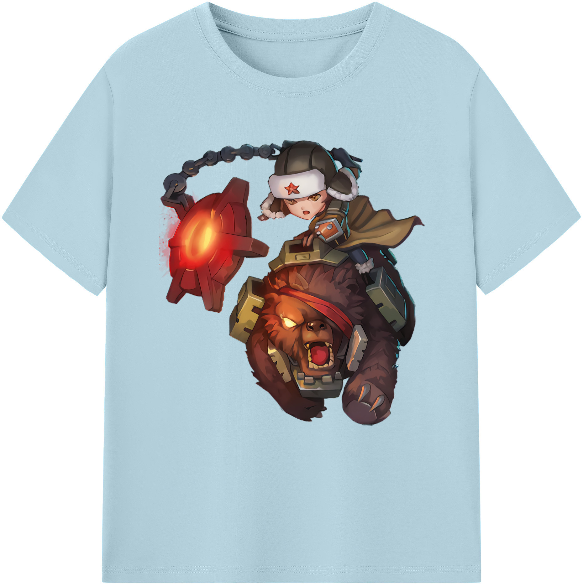 リーグ・オブ・レジェンド League of Legends LOL 綿100％半袖Tシャツ（フロントプリント）